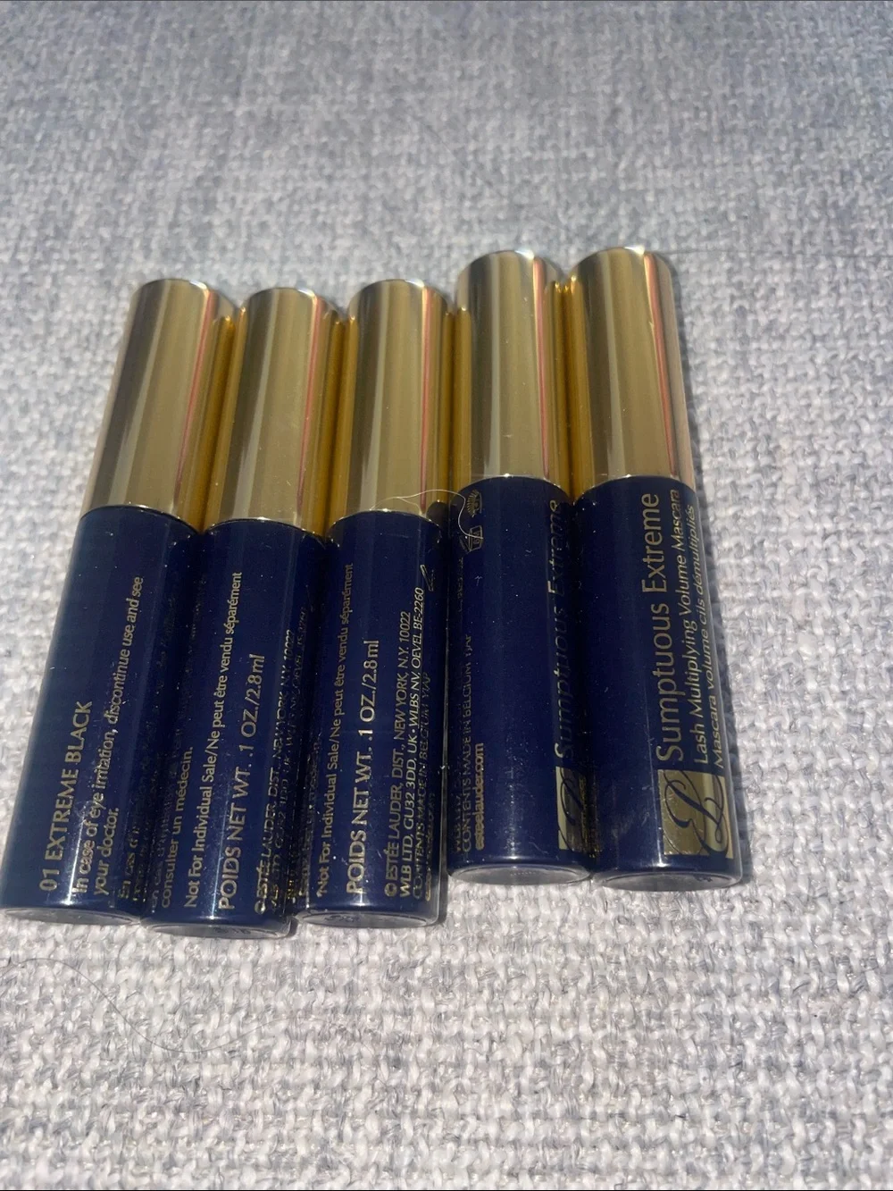 BN 5 pcs Estee Lauder Sumptuous Extreme Mascara #01 extreme black